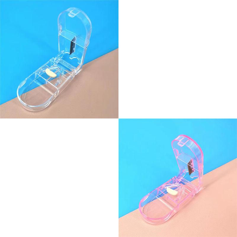 High Quality Pill Cutter Medicine Box Pill Cutting Splitter Drugs Tablet Cutter Divider Storage Case Pill Box Cases & Splitter