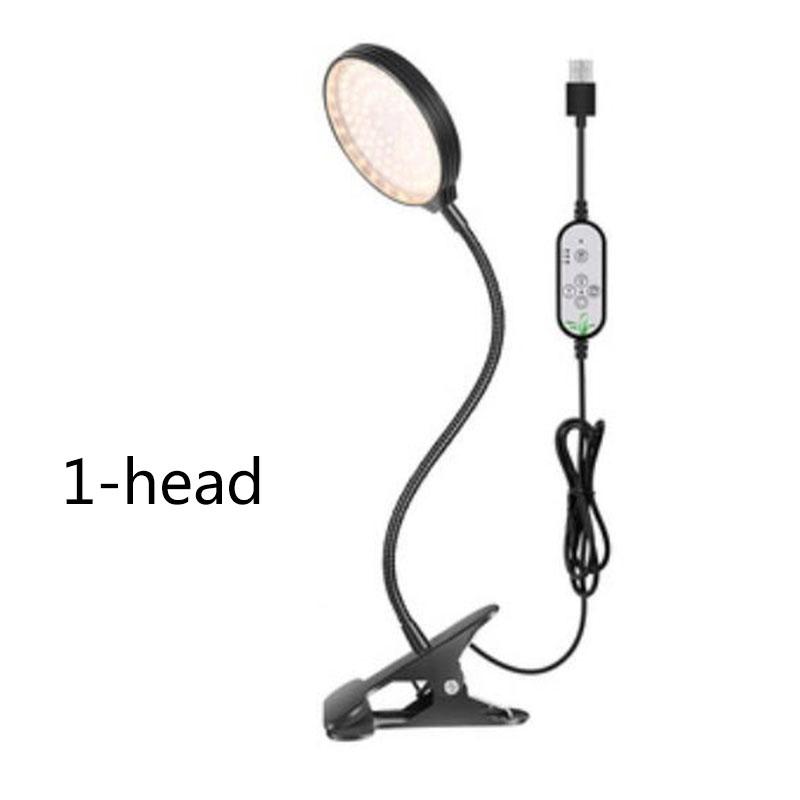 

DC 5 В USB таймер светодиодный светильник для выращивания растений светло-желтый свет фитолампы для выращивания растений и цветов настольные клипсы фитолампы для внутренней теплицы 1 head