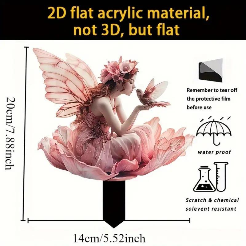 Acrylic Green Nature Muse Meditation Statue Outdoor Lawn Decorative Insert Garden Decorative Props