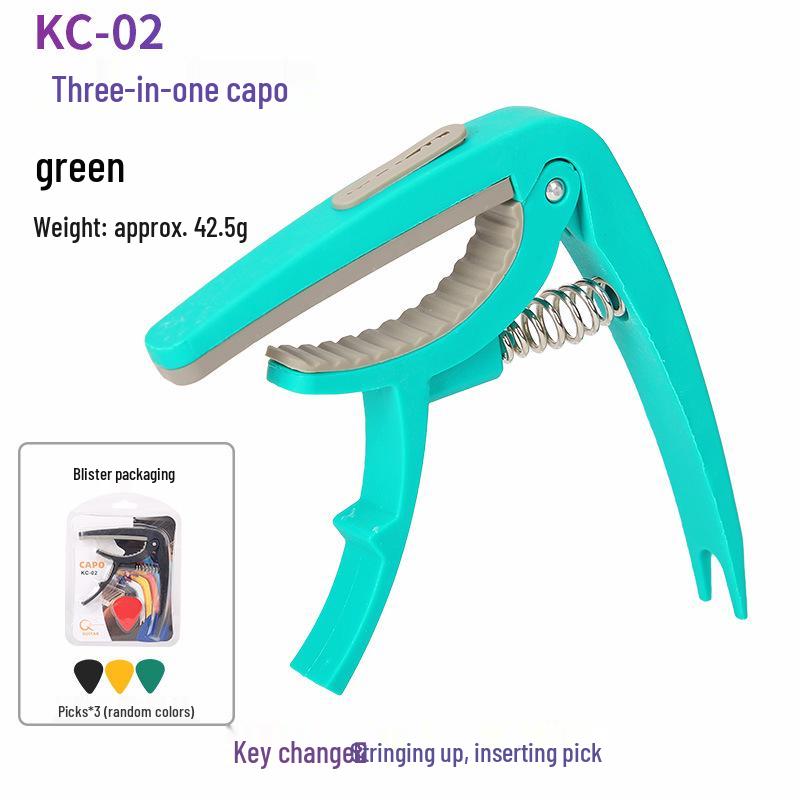 Guitar Capo for Folk, Classical, and Electric Guitars - Plastic and Metal Options Available