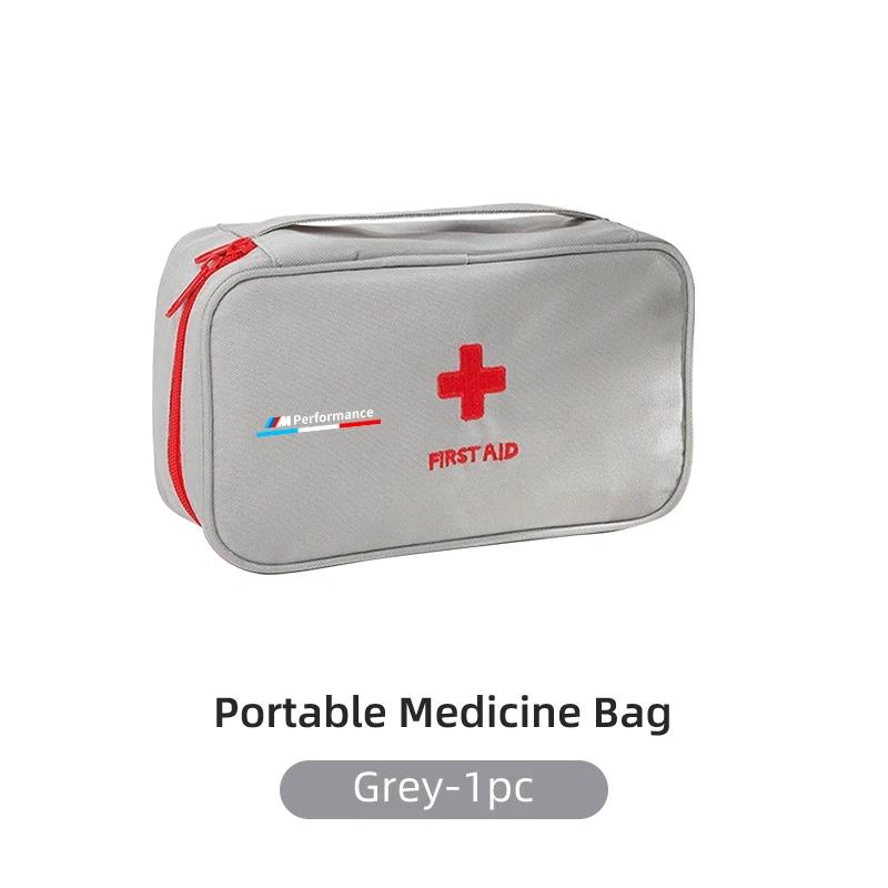 Car Sticker Hot 2025 First Aid Medicine Storage Bag Outdoor Home Travel Medical Kit For BMW Power Performance M4 M3 M5 M6 F30 F1