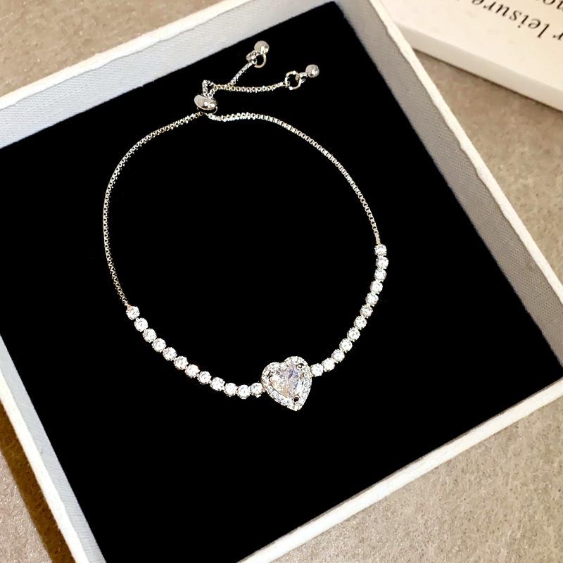 Elegante Geometrische Zirkonia Armband voor Damesmode - Veelzijdig, Trendy Bangle Sieraden