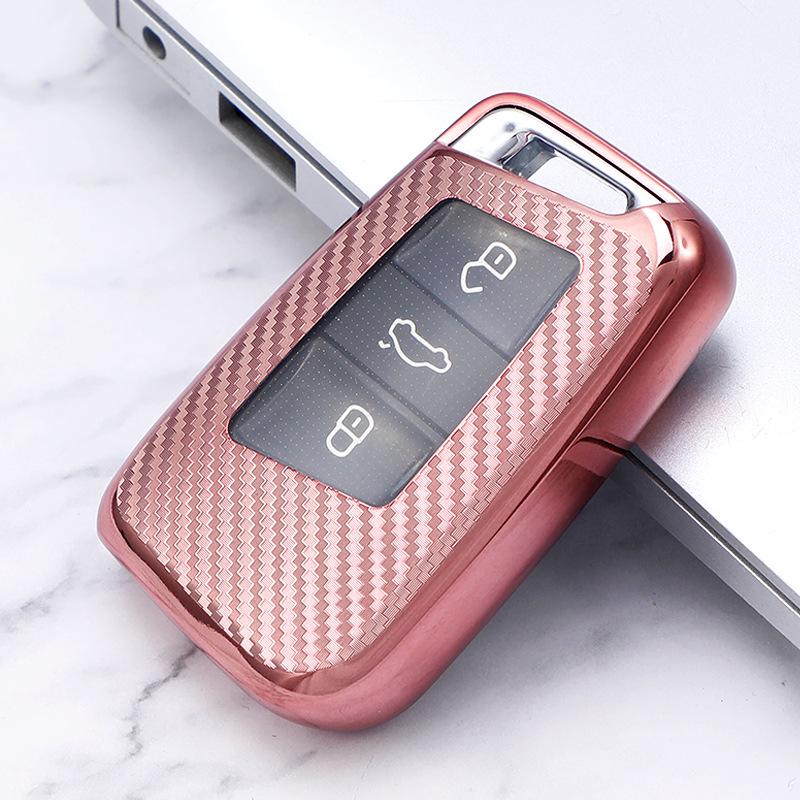 

Чехол для ключа Volkswagen Magotan Passat B8 - Узор под карбон, Стиль женской сумки высокого класса