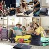 Waterproof Travel Clothes Storage Bag Solid Color Laundry Storage Bag Portable Clothes Bag  Travel