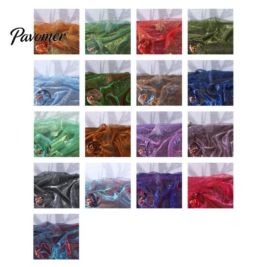 Transparentes Material für Bühnendekoration 1 Yard Zweifarbiges durchsichtiges Organza-Gewebe, 60 Zoll breit schillerndes seidig weiches Gewebe Babyparty-Dekorationen