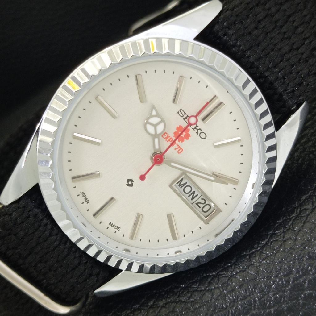 ВИНТАЖНЫЕ ОТРЕМОНТИРОВАННЫЕ МУЖСКИЕ ЧАСЫ SEIKO EXPO 70 АВТОМАТИЧЕСКИЕ 6309A ЯПОНИЯ a442014-a