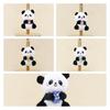 Soft Cuddly Cartoon Panda Plush Keychain Bag Charm Adorable Animal Figure
