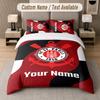Individuelles Bettwäsche-Set FC St. Pauli Muster, Druckname Text 1 Bettbezug plus 2 Kissenbezüge Heimtextilien