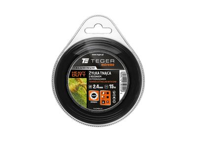 Heavy Duty Trimmer Line (With Core) / Round / 2.4 Mm / 15 M Extreme / Teger