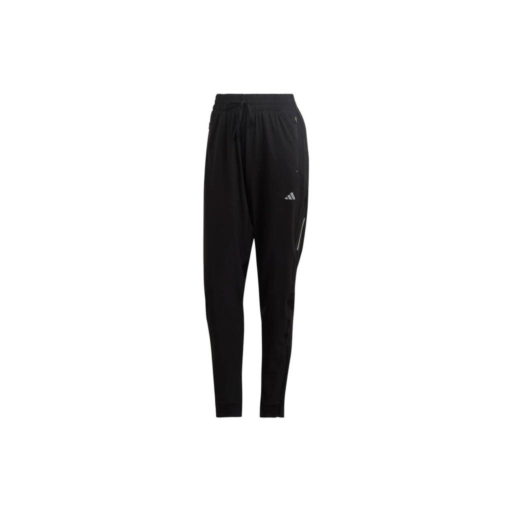 Adidas Knitted Sweatpants Women's Black Moderate Cuffed Pants IC3322