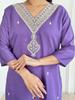 Women Designer Chanderi Kurta Pant Dupatta Set Indian Bollywood Top Tunic Kurti Salwar Suit