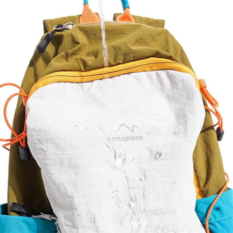 Contrast Color Backpack Lightweight Student Schoolbag Outdoor Travel Waterproof Backpack