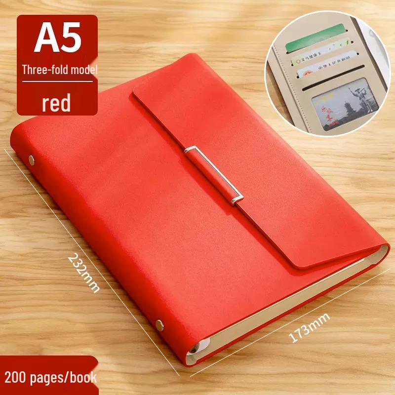 İş ve Öğrenciler İçin Çıkarılabilir Sert Kapaklı Gevşek Yapraklı Defter