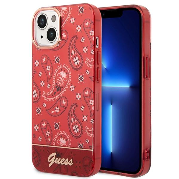 Guess Guhcp14Mhgbnhr Iphone 14 Plus / 15 Plus 6.7 Czerwony/Red Hardcase Bandana Paisley