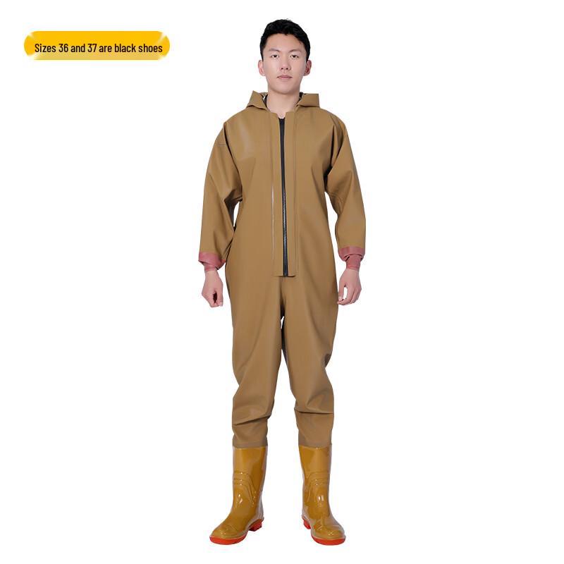 Yudoduo Thickened Rubber Full-Body Waterproof Waders 37