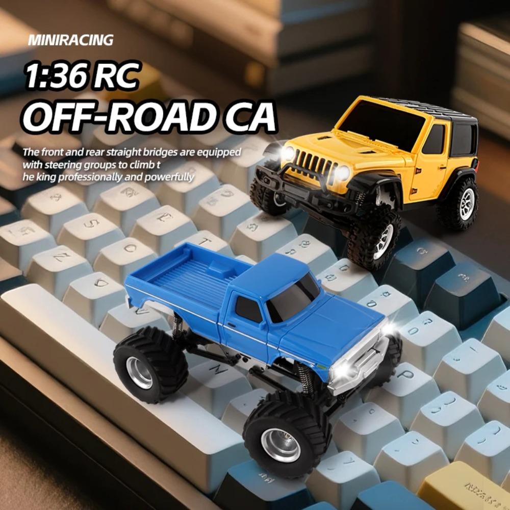 1/36 RC Crawler Car 4WD Mini Radio Control Off-road Vehicles Light System RC Car Remote Control RTR Hobby Model Gift
