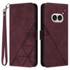 For Nothing Phone (2a) Plus/Phone (2a) Leather Case with Hand Strap Wallet Stand Phone Cover