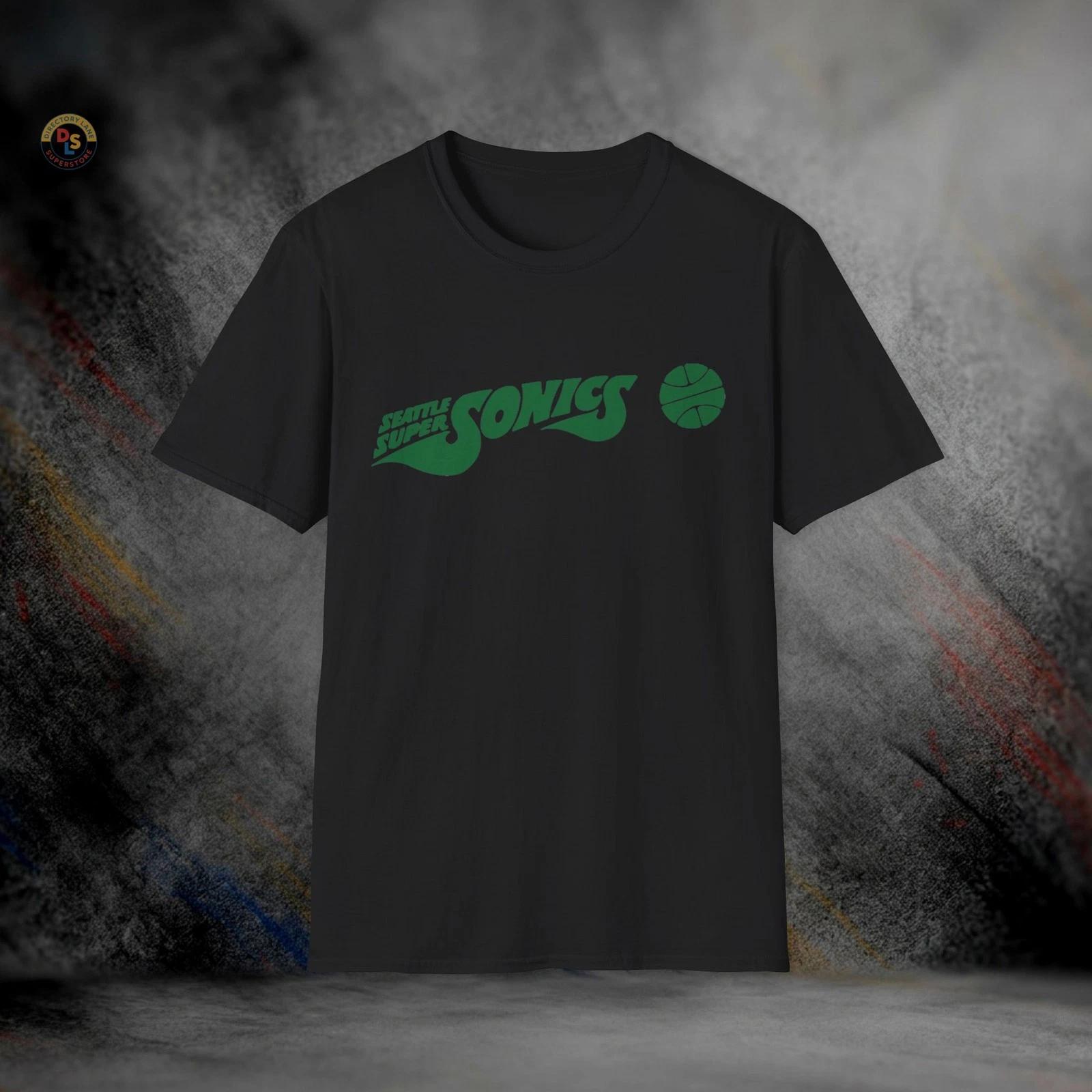Seattle SuperSonics Defunct Retro Basketball T-Shirt | Softstyle Tee XS