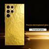 Gold Protective Cover Atmosphere Highend Electroplating Glass PhoneCase for Samsung Galaxy S26 S25 S24 S23 S22 S21 FE,Ultra,Plus