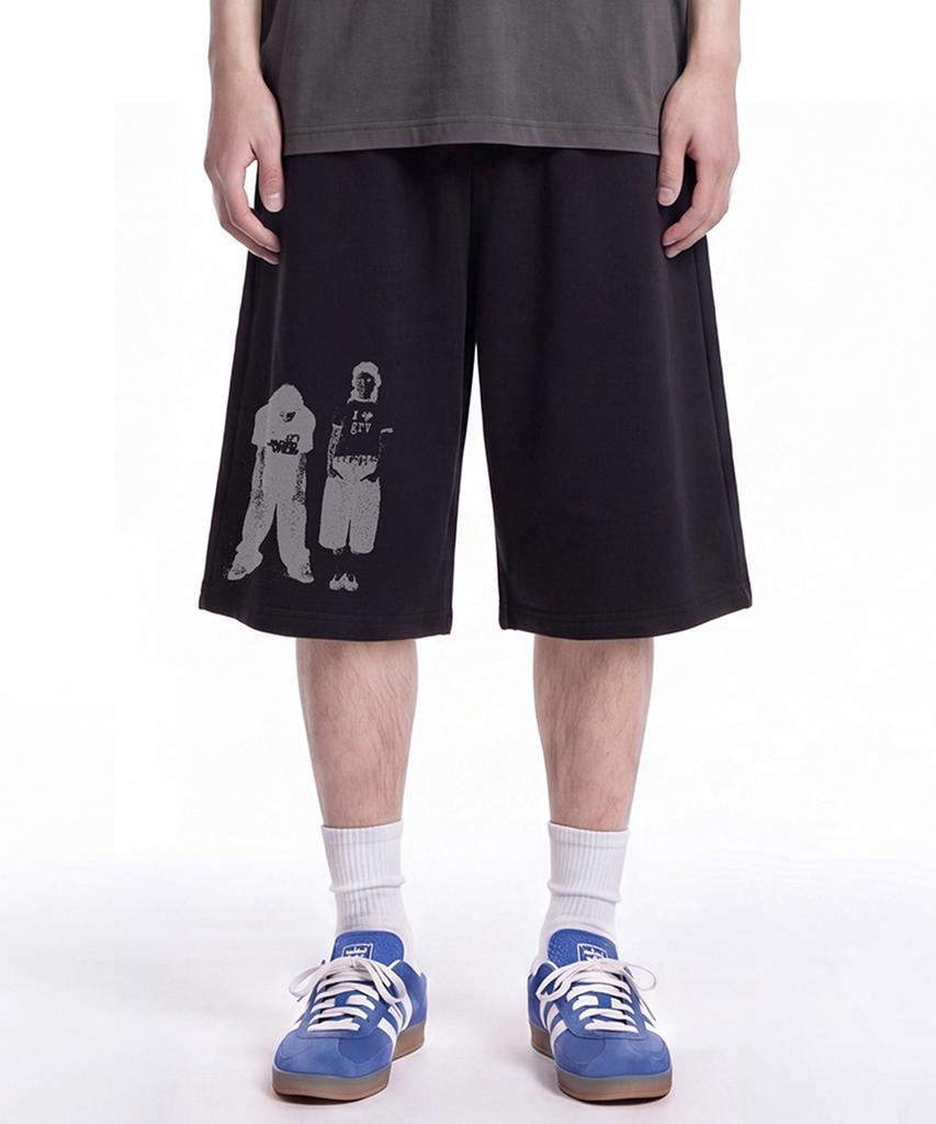 GRAVER [Unisex] Star 3 Bermuda Shorts_3Color