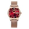 Ladies Watch Calendar Fashion Casual Alloy Steel Strap Quartz Watch