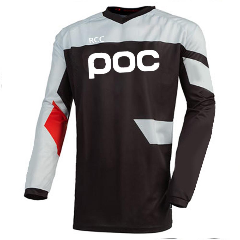 POC Men's Off-road Cycling Jersey Downhil Mountain Bike DH Shirt MX Motorcycle Long Sleeved T-shirt