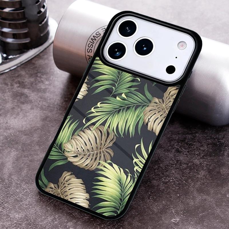 

Monstera Flower Tropical Green Leaves print Phone Case for iPhone 17 16 15 Pro Max Air 14 13 12 11 Plus Shockproof Capa Cover iPhone 13 Pro