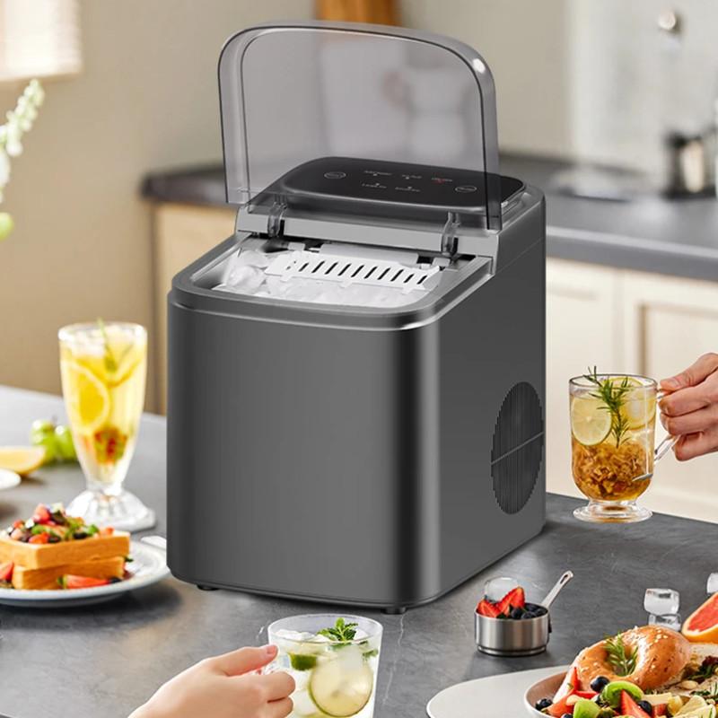 Intelligente Touchscreen-Eiswürfelmaschine Kleine Multifunktionale Elektrische Eiswürfelmaschine Heimküche Büro Tragbare Eiswürfelmaschine