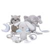 Soft Elephant Plush Bell Rattles Animal Handbells Rattles Plush Infant Baby Development Handle Toys Baby Toy for Newborn Gifts