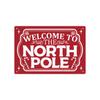 Putuo Decor pc Vintage Metal Tin Sign Hot Cocoa Welcome to the North Pole Santa Stop for Xmas Party Christmas Gift