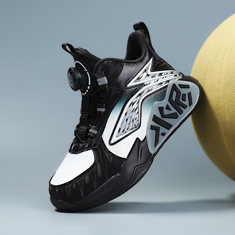 

Boys Waterproof Non-Slip Leather Running and Basketball Shoes 32