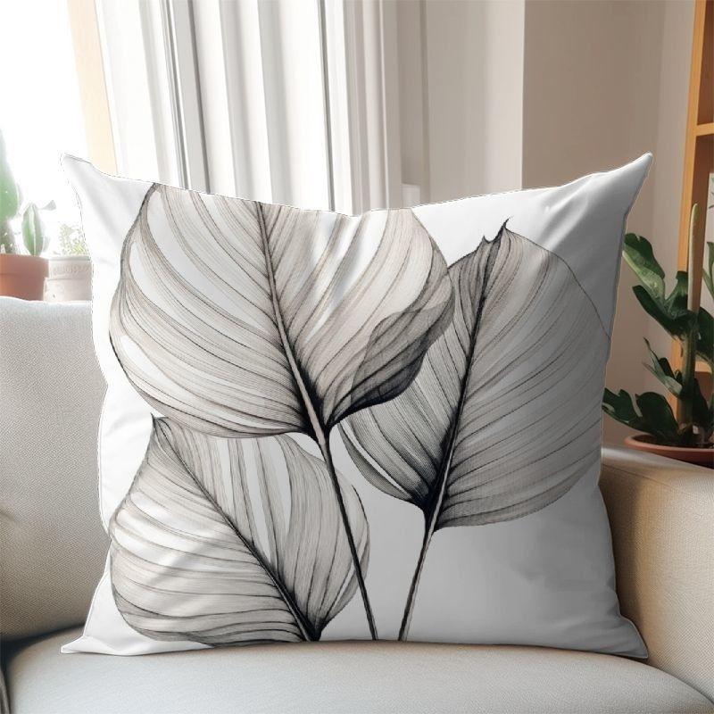 Nordic Style Universal Minimalist Chinese Style Sofa Throw Pillow Cover, Living Room Backrest Pillow Cover