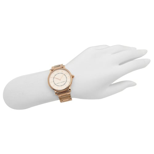 Marc Jacobs MJ3523 Quartz Women's Watch in White/Pink Gold
