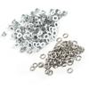 100Sets 4mm Round Metal Eyelets Scrapbooking Card Hole Leather Craft Garment Accessory (White)