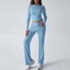 Autumn/winter Women's Y2K Casual Sports Style Slim Long Sleeve Top Lace-up Pants Suit
