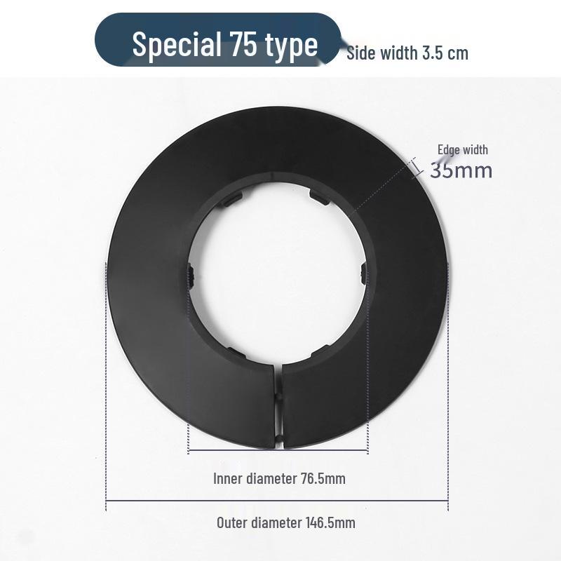 Pipe Decorative Snap-On Ring Cover for PVC or Galvanized Fire and Drainpipes