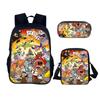 Cuphead 3pcs Set  Backpack School Bags Anime Shoulder Bag Pencil Case Camping Book Bags for Boys Girls Best Gift