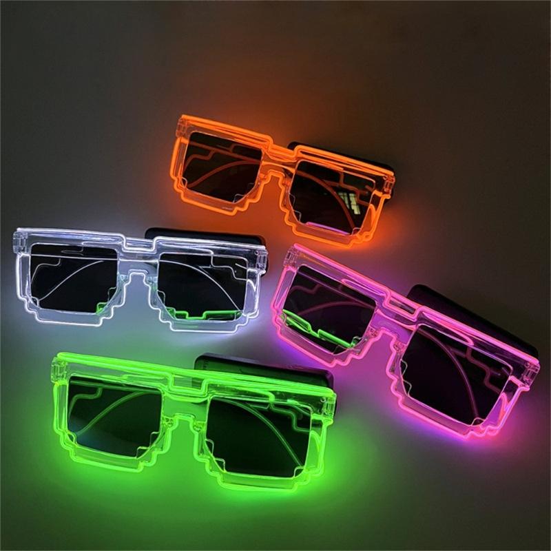 LED Light Up Sunglasses With Fashion Frame and Lens For Night Parties And Festival Event Gathering Dressingup Eyewears