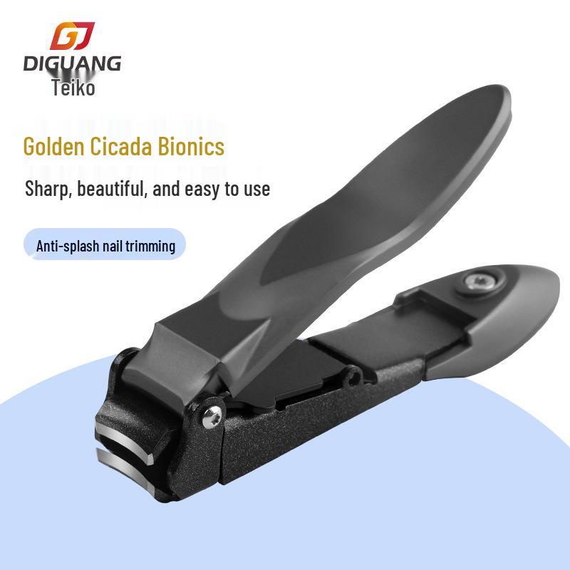 

Golden Cicada Stainless Steel Anti-Splash Large Folding Nail Clippers Manicure Tool