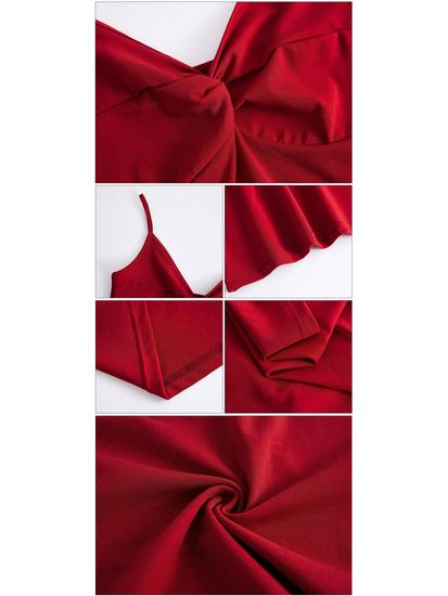 Damen Sommer Tencel Lyocell V-Ausschnitt Camisole - 260g Ärmelloses Rückenfreies Oberteil im Sanften Stil