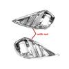ABS Chrome 2X Front Fog Lamp Light Cover Trim For Toyota Highlander 2021 2022