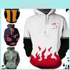 Hokage Ninjia Anime Hoodie Lässige Langarm Pullover Für Stilvollen Komfort UK