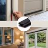 19.6ft Black Door Gap Sealing Self-adhesive Rubber Strip Windproof and Waterproof 0.4x0.2in for Caulking and Soundproofing