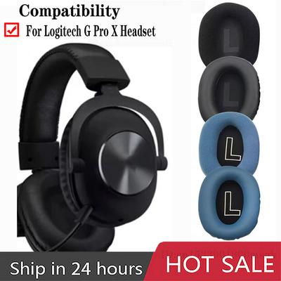 1 Paar Vervangende Oorkussens kussen voor Logitech G Pro X / GPRO Headset Koptelefoon Leer Oorkap Oorbedekking Oorschelpen Schuim Oorkussen