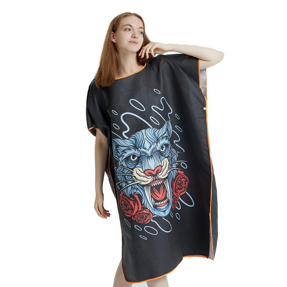 Surf Poncho Towel Poncho Quick-Dry Towel Hoodie Microfiber Beach Robe Changing Poncho Swim Towel Beach Poncho For Adults