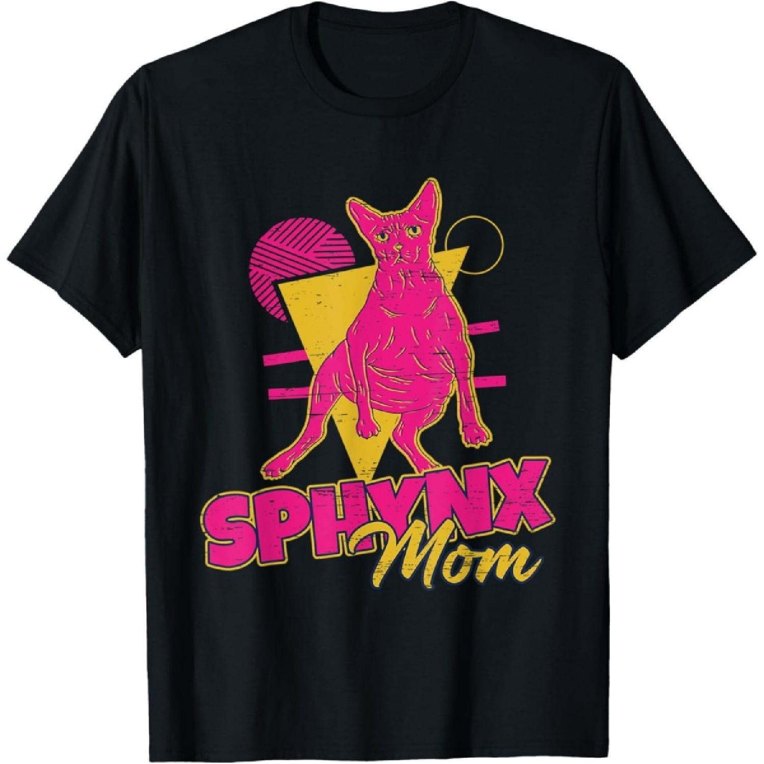 Сфинкс Мама Кошка Сфинкс Мама Кошки Сфинкса Футболка для Мужчин Женщин S