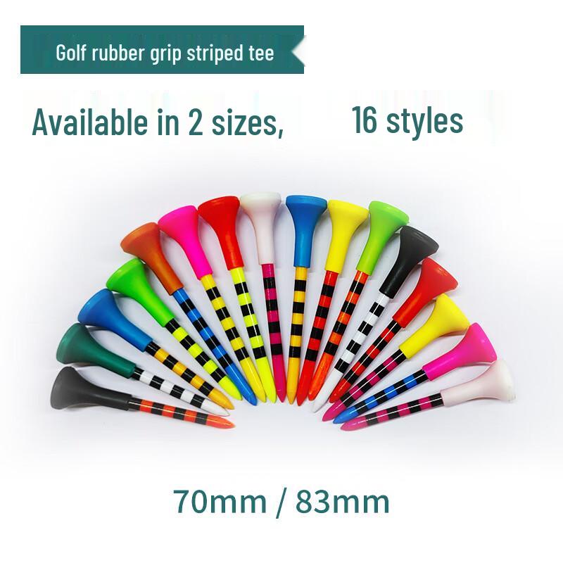 Fengyi Plastic Golf Tees with Soft Rubber Head (100-Pack)