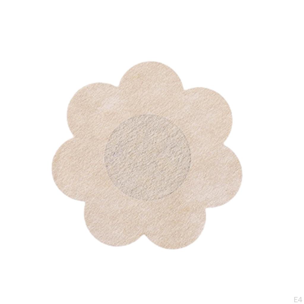 10 Pieces Nipple Cover Breast Covers Invisible Tape Pad Soft Seamless Petals
