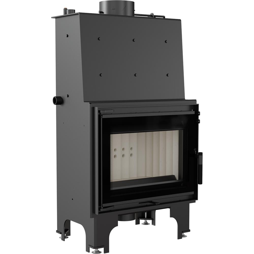 Water Heating Fireplace KRATKI AQUARIO M 12 kW Ø 180 Double Glass