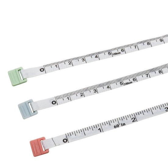 Square Retractable Tape Measure with Keychain Portable Mini Double-sided Soft Measuring Tape Tailor Sewing Cloth Body Measurement Tape